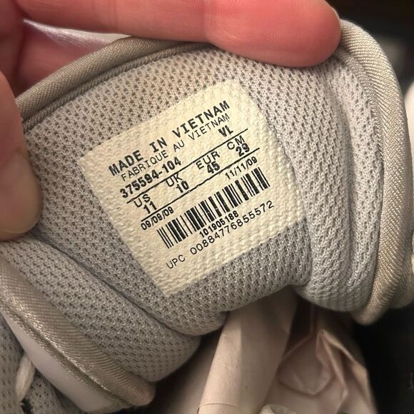 Nike Lacrosse Football Cleats Speed Lax II Size 11 White Black Silver Preloved - Picture 11 of 12